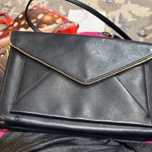 Rebecca Minkoff Black Crossbody Bag with Gold Accents